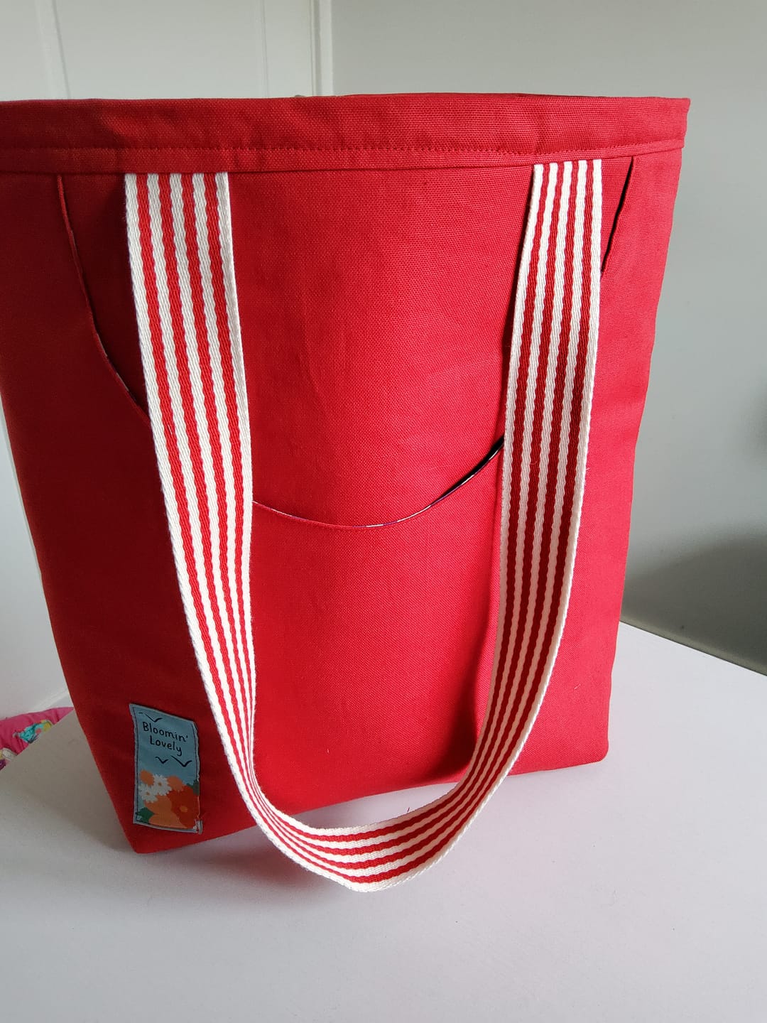 Customer photo review of Striped Webbing/Bag Strap