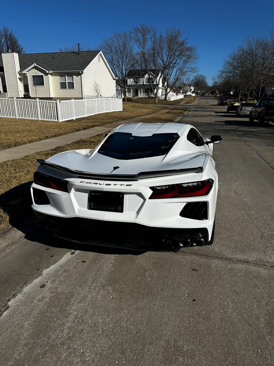 Customer photo review of Chevrolet Corvette C8 Rear Ducktail Spoiler