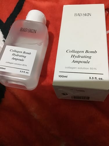 Customer photo review of Bad Skin™ Korean Collagen Bomb Hydrating Ampoule