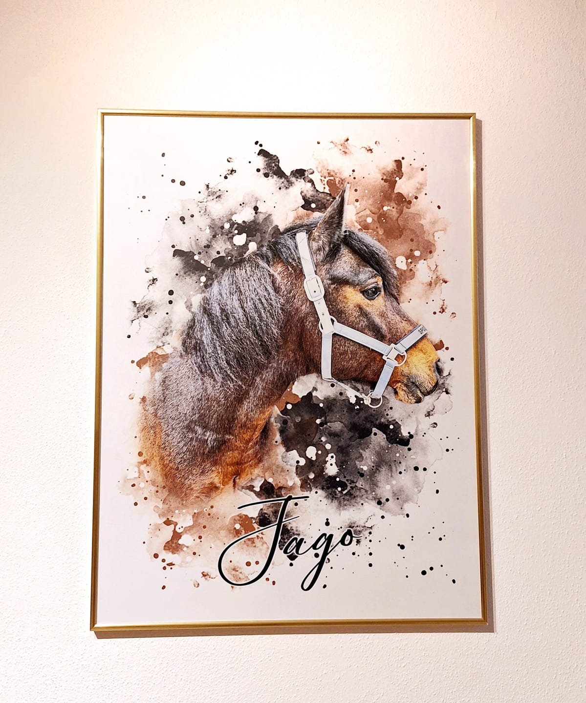Customer photo review of Dein Pferd als Wasserfarben Portrait