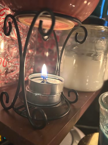 Customer photo review of Wick & Wax Pine Tealight Candle, 30 Count (Pack of 3)