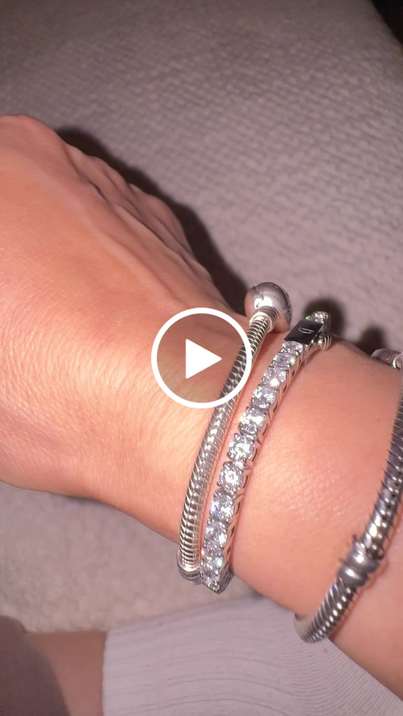 Customer video review of TENNISBOY BRACELET. - 3MM WHITE GOLD