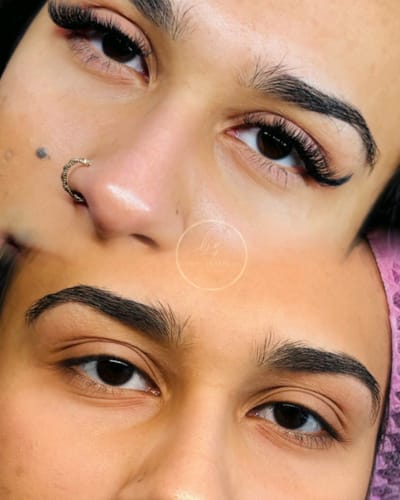 Customer photo review of Mixed W Lashes (36 rows)