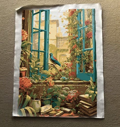 Customer photo review of Birds and Blooms (Paint by Numbers)