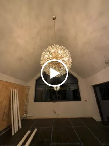 Customer video review of 20-Light Oversized Firework Chandelier Large Luxury Sputnik Hanging Light