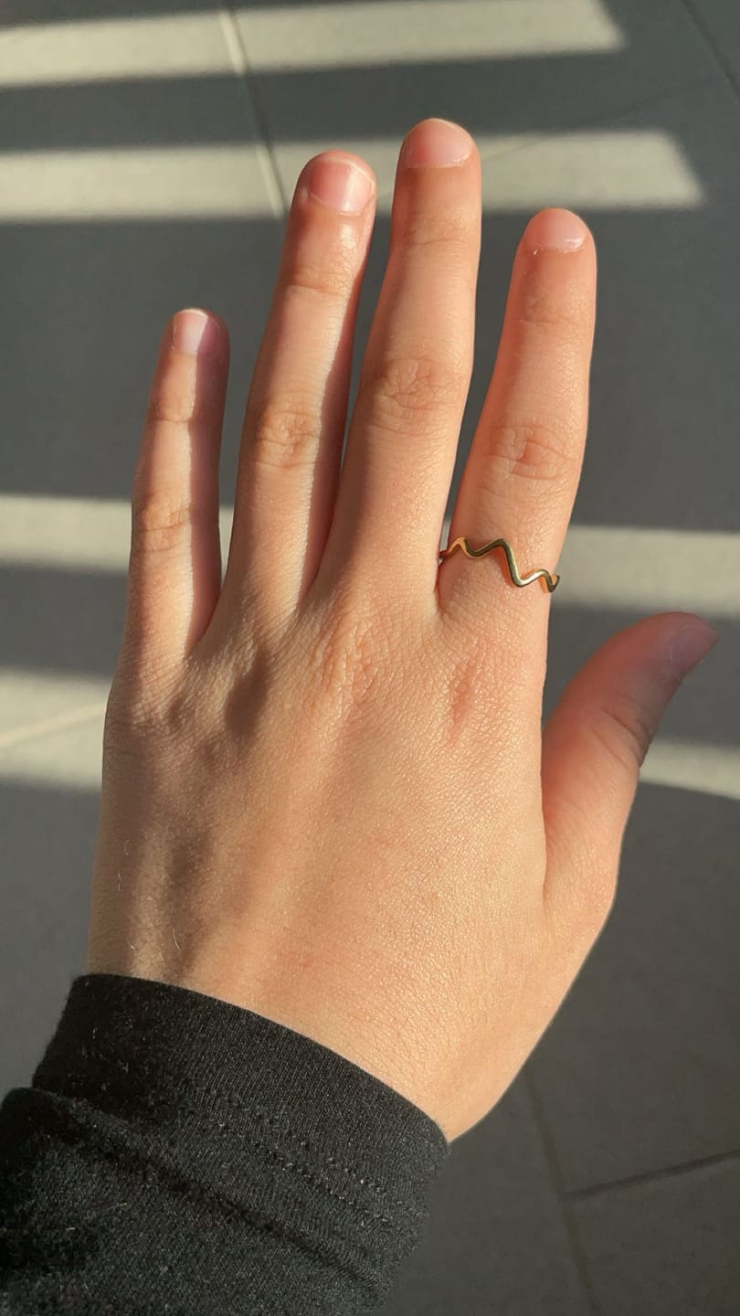 Customer photo review of Nalu Ring | 18K vergoldet