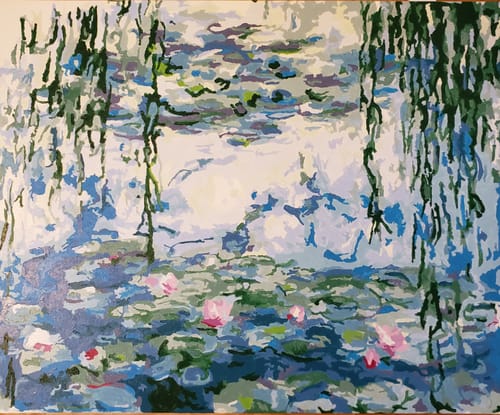 Customer photo review of Water Lilies, Nympheas (1916) - Paint by Numbers