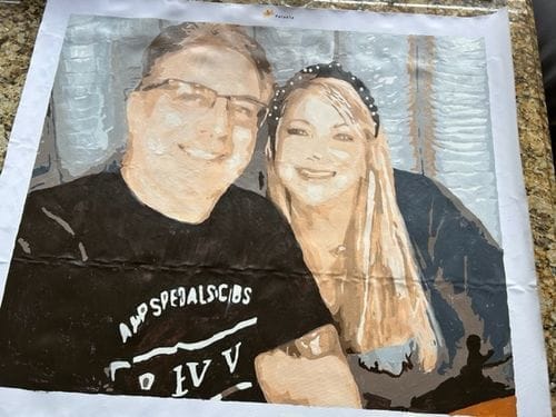 Customer photo review of Custom Paint by Numbers