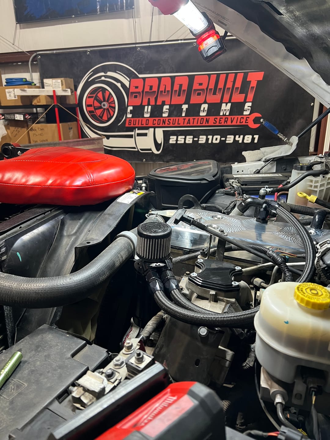 Customer photo review of Motion Raceworks Catch Can Kit for MRW Billet Valve Covers