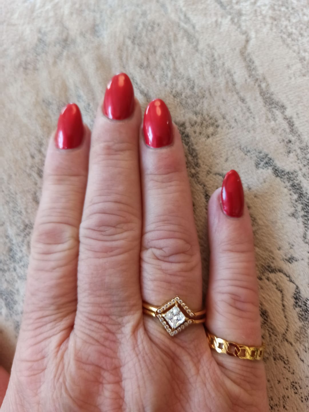 Customer photo review of Larissa 2er Ring | 18K vergoldet