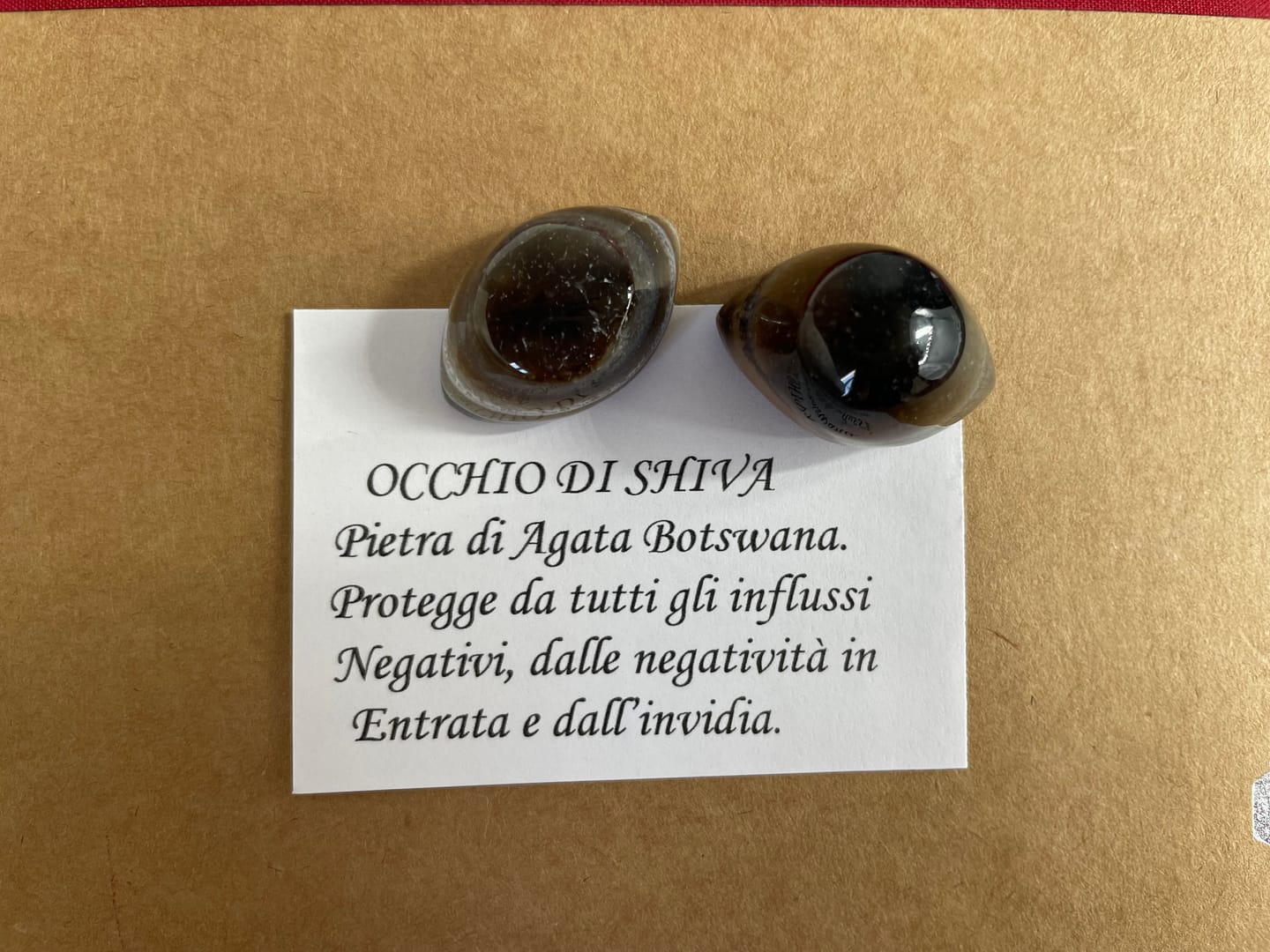 Customer photo review of Occhio di Shiva per la Protezione - Agata Botswana
