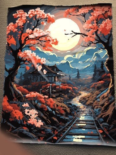 Customer photo review of Japanese Journey (Paint by Numbers)