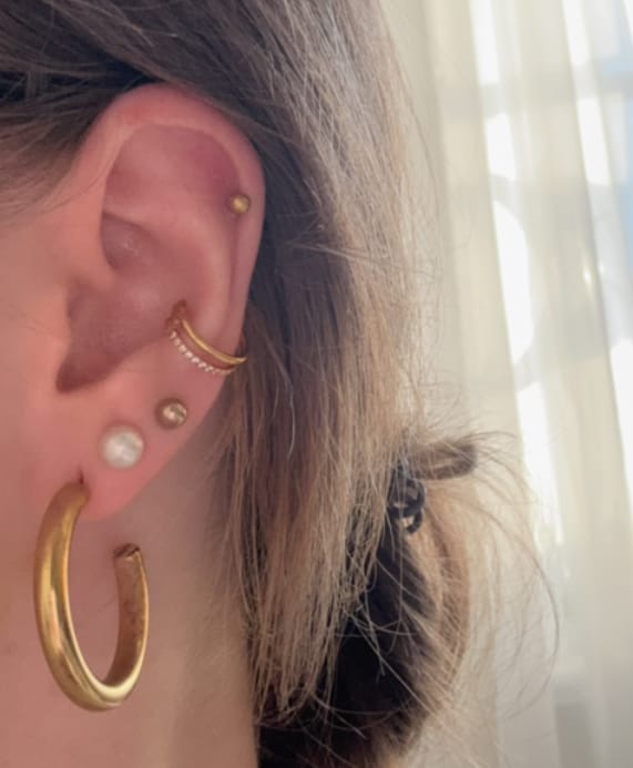 Customer photo review of Donna Piercing | Titan