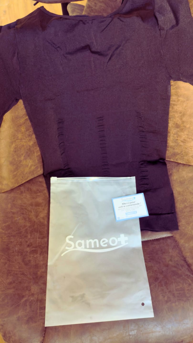 Customer photo review of T-Shirt Correcteur de posture et gainant - Mixte | Sameo
