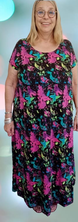 Customer photo review of Cotton Knit Prints Paint Splash