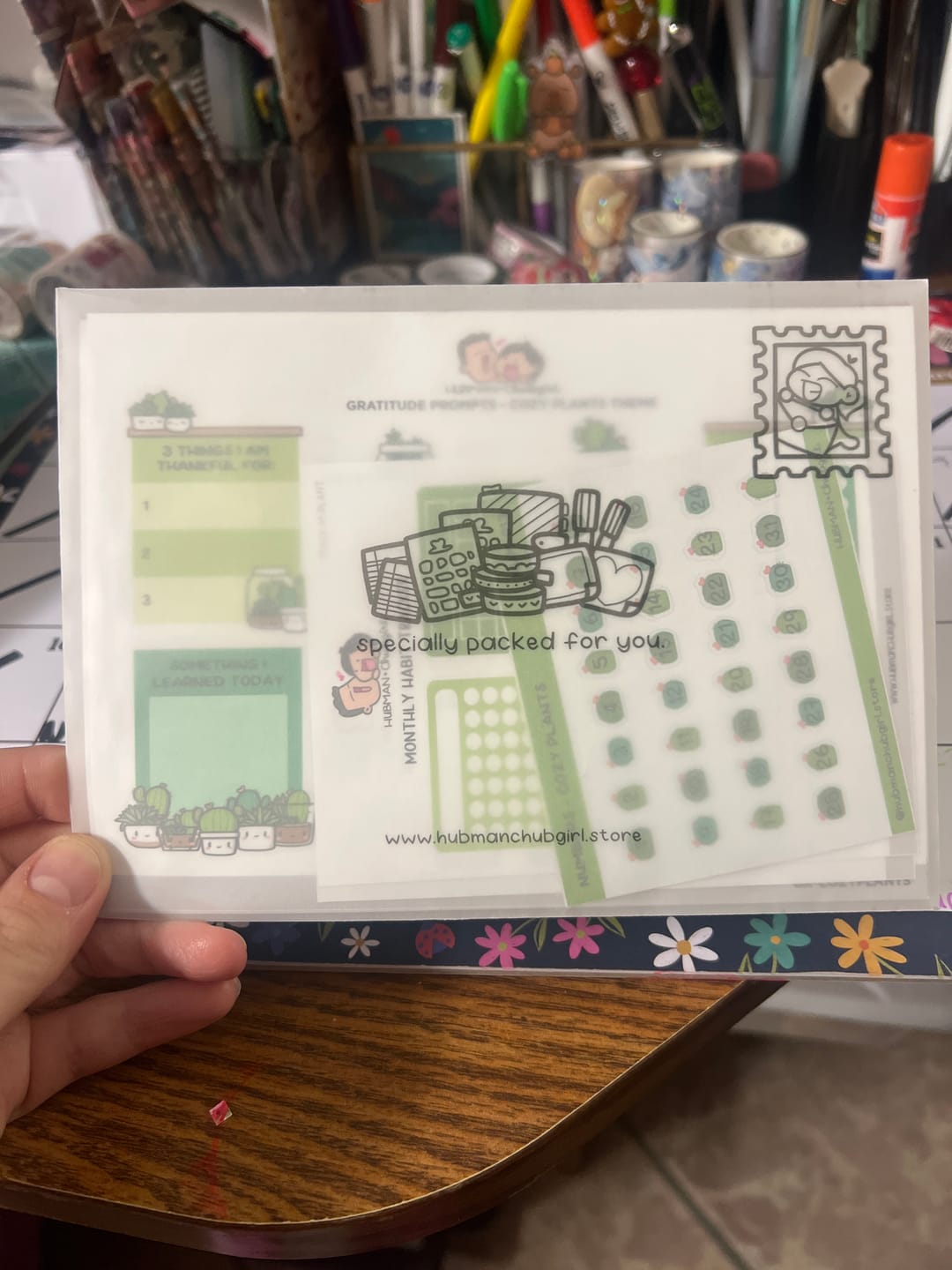 Customer photo review of Cozy Plants Journaling Add-on
