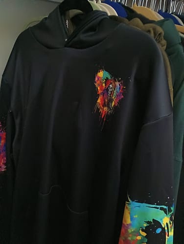 Customer photo review of LGBT Hoodie Love Is Love Pride DT02