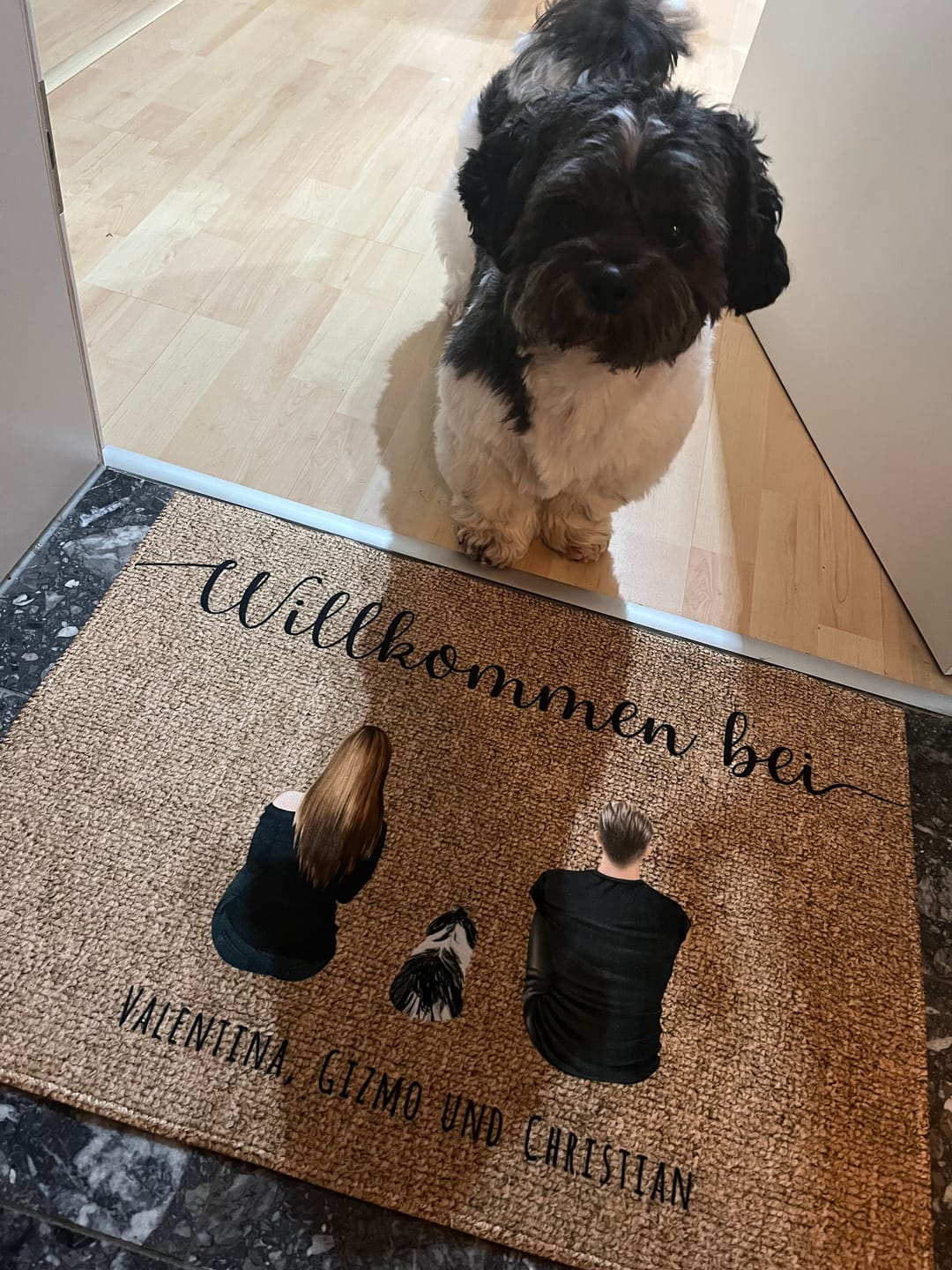 Customer photo review of Pärchen - Individuelle Fußmatte
