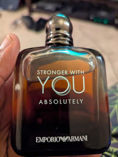 Customer photo review of Emporio Armani Stronger With You Absolutely Eau de Parfum for Men 3.4 Oz