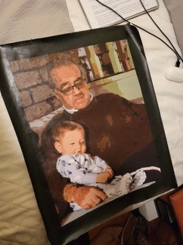 Customer photo review of Custom Paint by Numbers