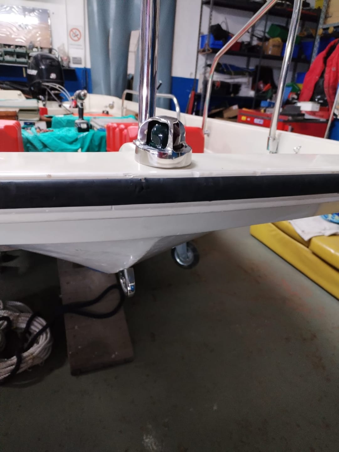 Customer photo review of Boston Whaler Classic Bow Light Internal Installation Parts *Not For Perko*