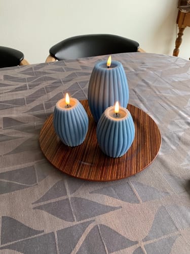 Customer photo review of LED Rillelys D 10 x H 15 cm Isblå