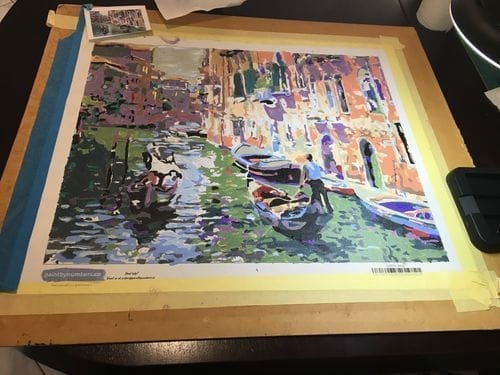 Customer photo review of Custom Paint by Numbers