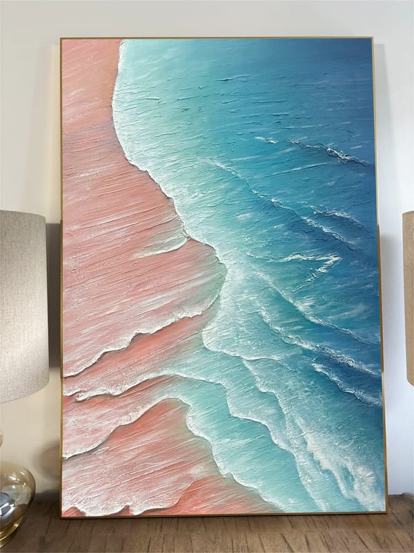 Customer photo review of Ocean Textured Painting Canvas #OP017