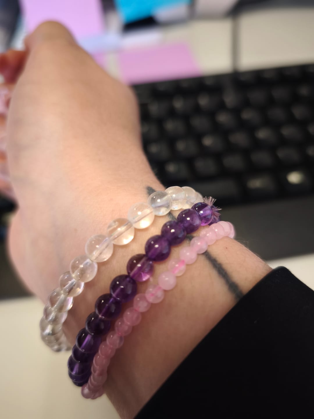 Customer photo review of Bracelet Quartz Rose "Amour"