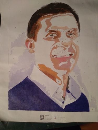 Customer photo review of Custom Paint by Numbers