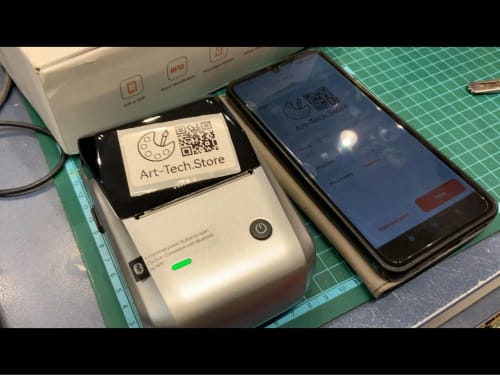 Customer photo review of B1 Inkless Thermal Label Printer, Create Professional Labels with Ease