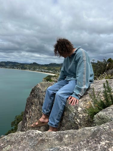 Customer photo review of Vintage Chaps Ralph Lauren Quarter Zip Sweatshirt (XXL)