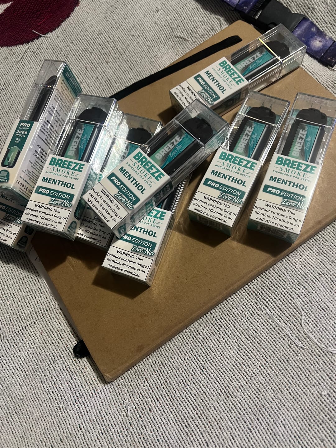 Customer photo review of Breeze Pro 0% Nicotine Disposable Vape
