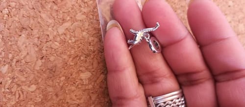 S. review of 925 Sterling Silver Dinosaur Charm image 1 out of 1
