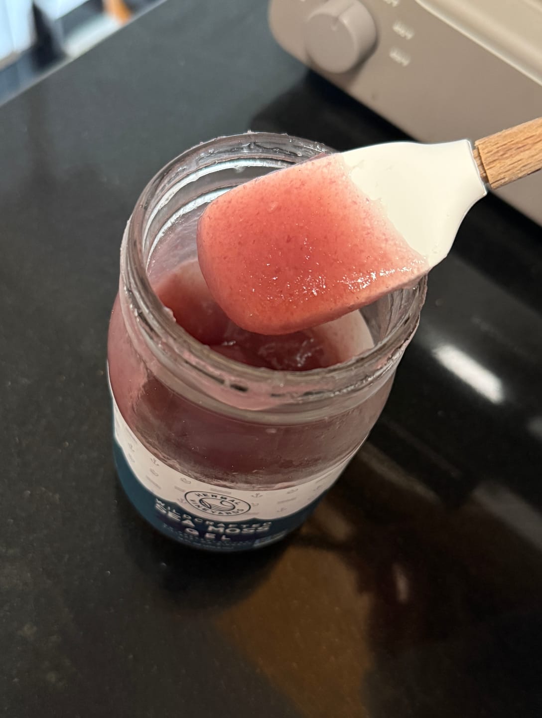 Customer photo review of EXCLUSIVE PURPLE SEA MOSS GEL