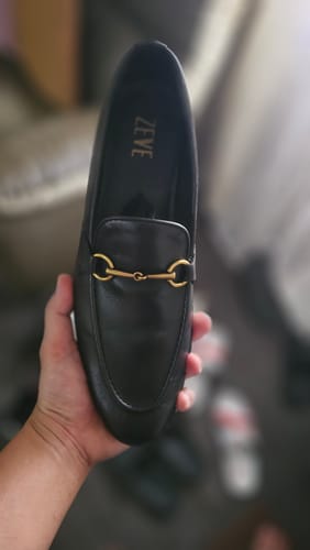 Customer photo review of Horsebit Buckle Loafer - Solid Black Leather (Flexi-Sole)