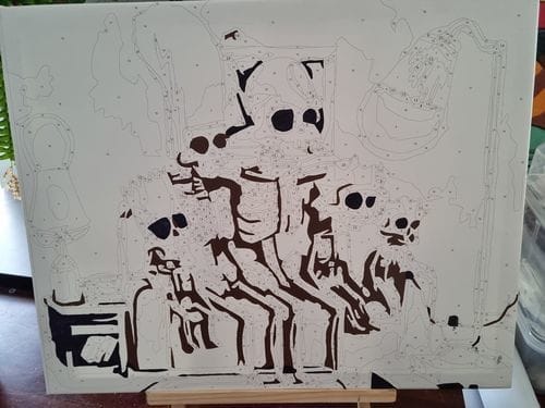 Customer photo review of Custom Paint by Numbers