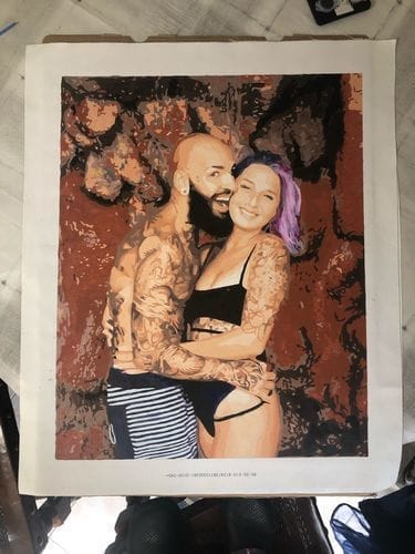 Customer photo review of Custom Paint by Numbers