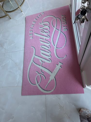 Customer photo review of Berber Logo Mat