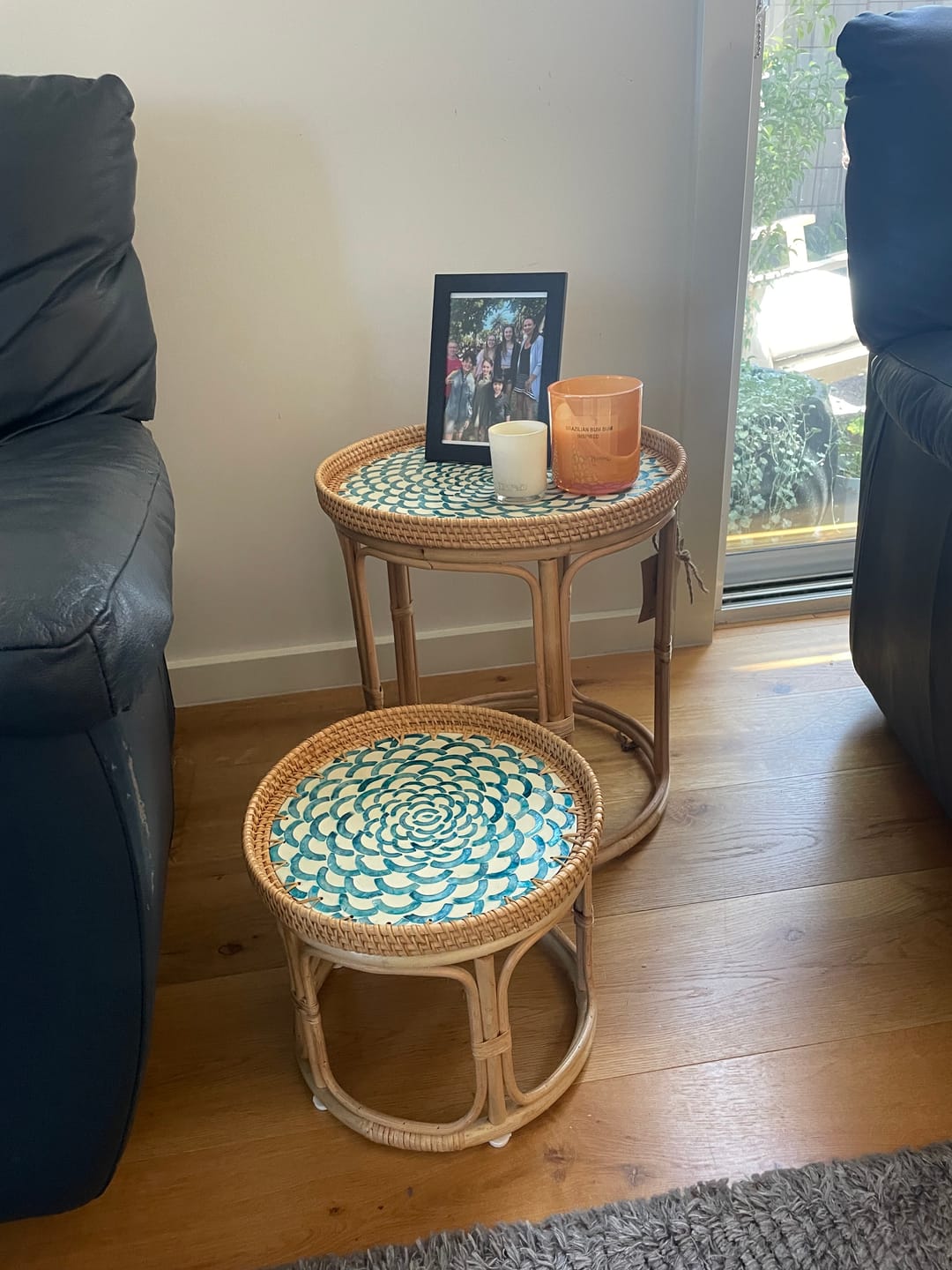 Customer photo review of Bloom Rattan Table Set