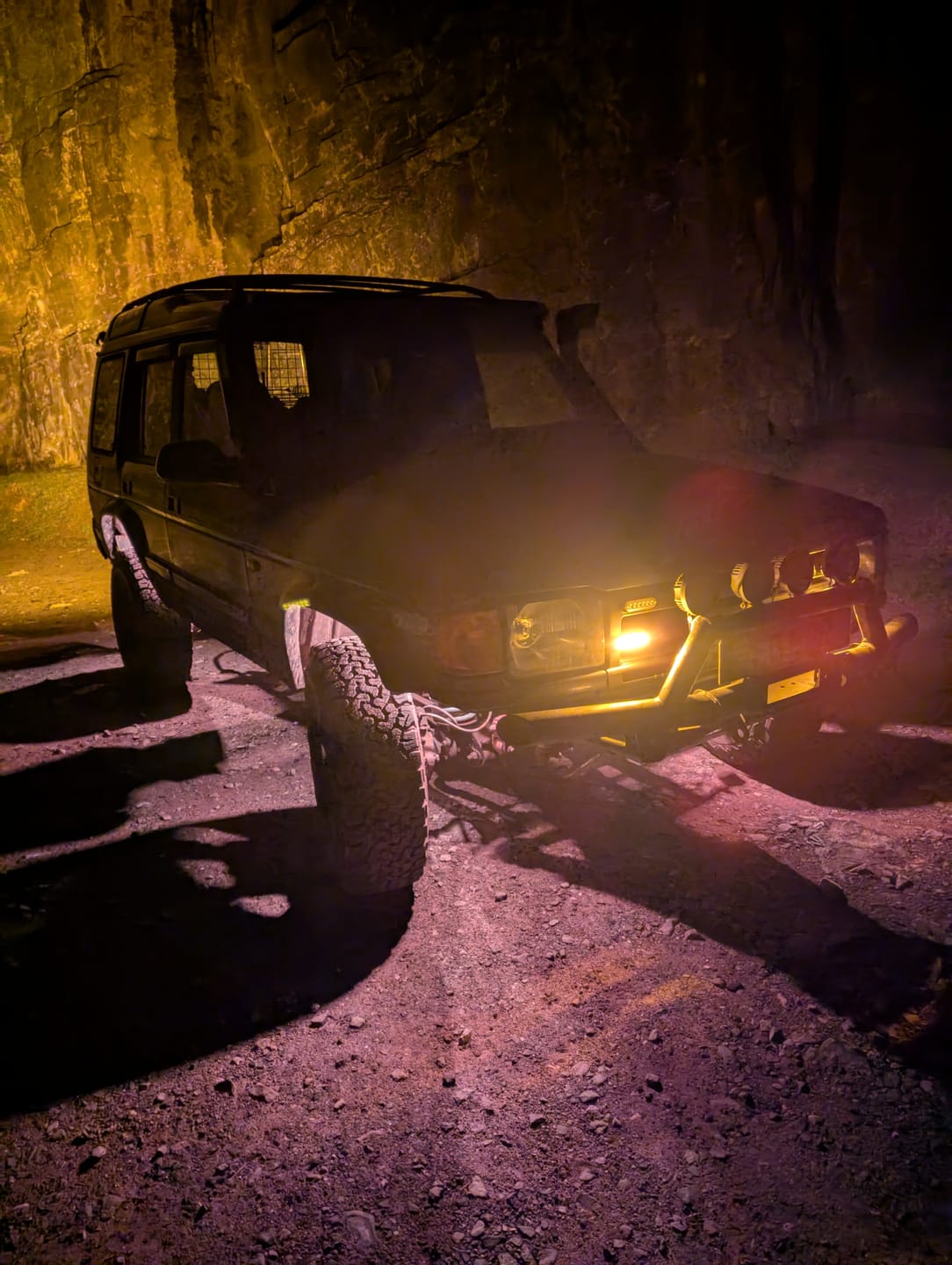 Customer photo review of Chasing RGB Rock Lights - 8 Pack
