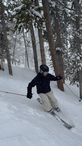 Customer photo review of Men's Beige Baggy Wear-resistant Waterproof Snow Pants