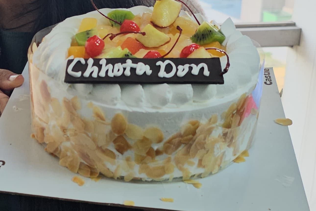 Customer photo review of Fresh Fruit Cake