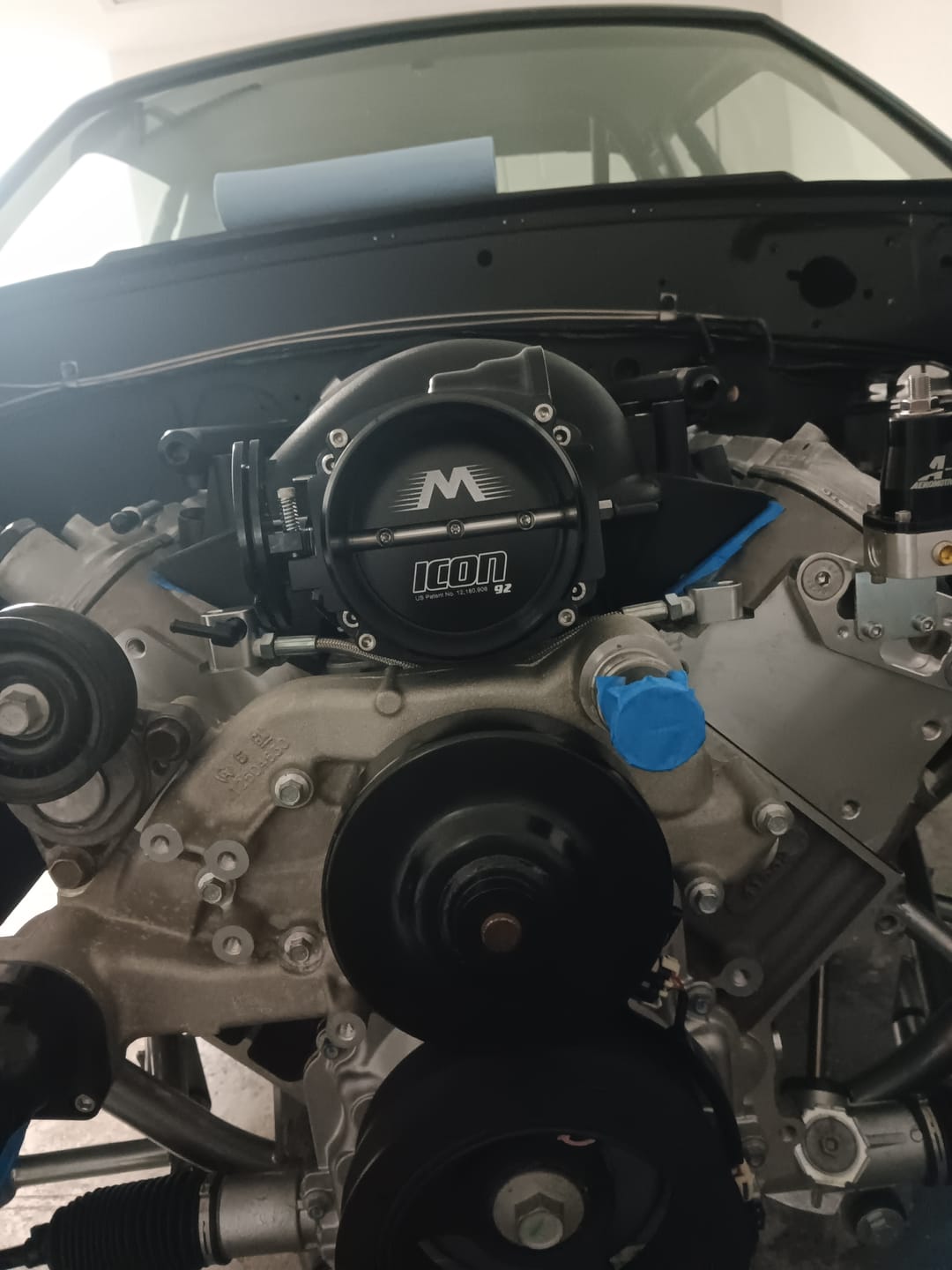 Customer photo review of ICON 92/95mm Cable Drive Throttle Body (Black) w/ Interchangeable Connection