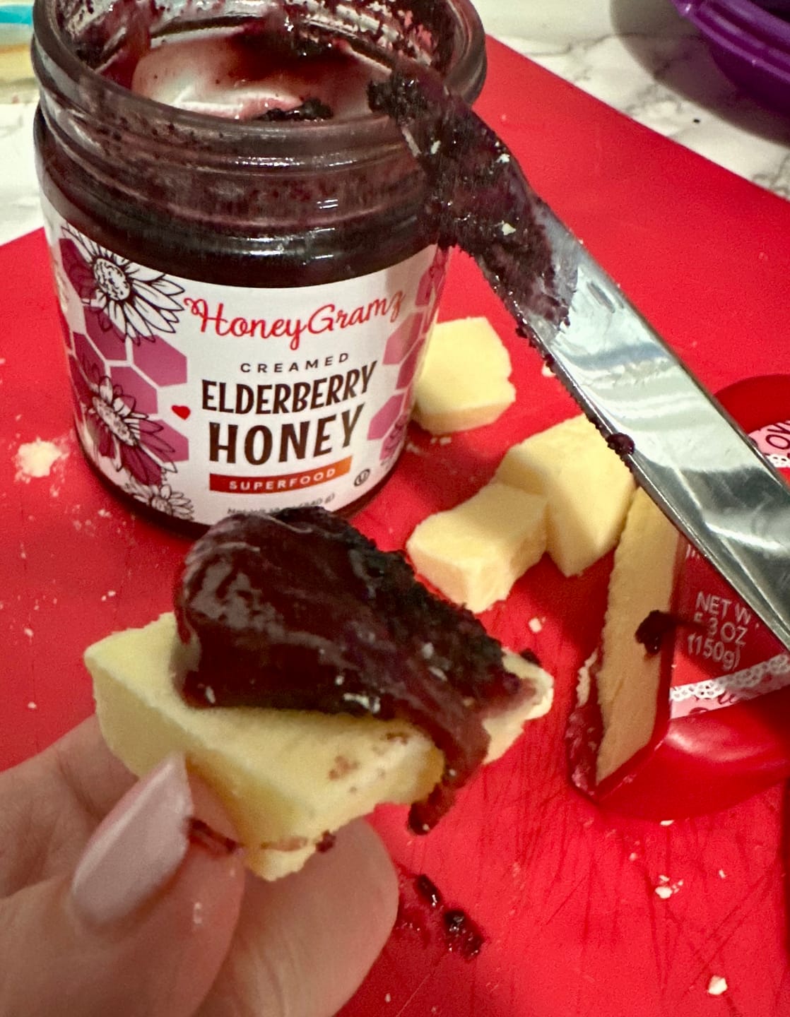Customer photo review of Organic Elderberry Honey