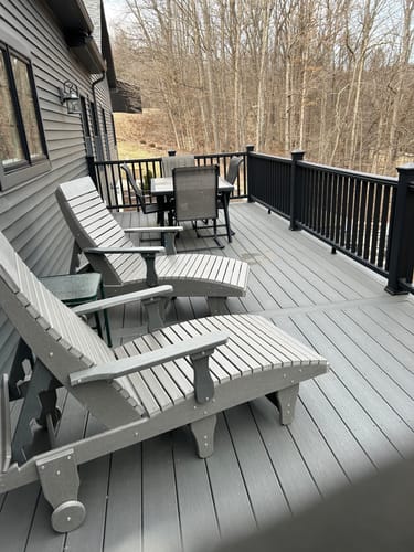 Customer photo review of DURAWEATHER POLY® Chaise Lounge With Wheels And Adjustable Back
