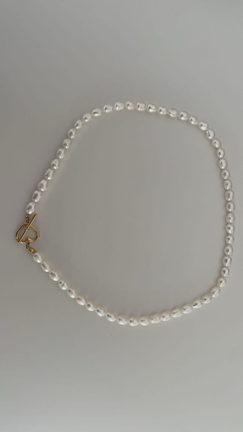 Customer photo review of Pearl Heart | Süßwasserperlen Kette