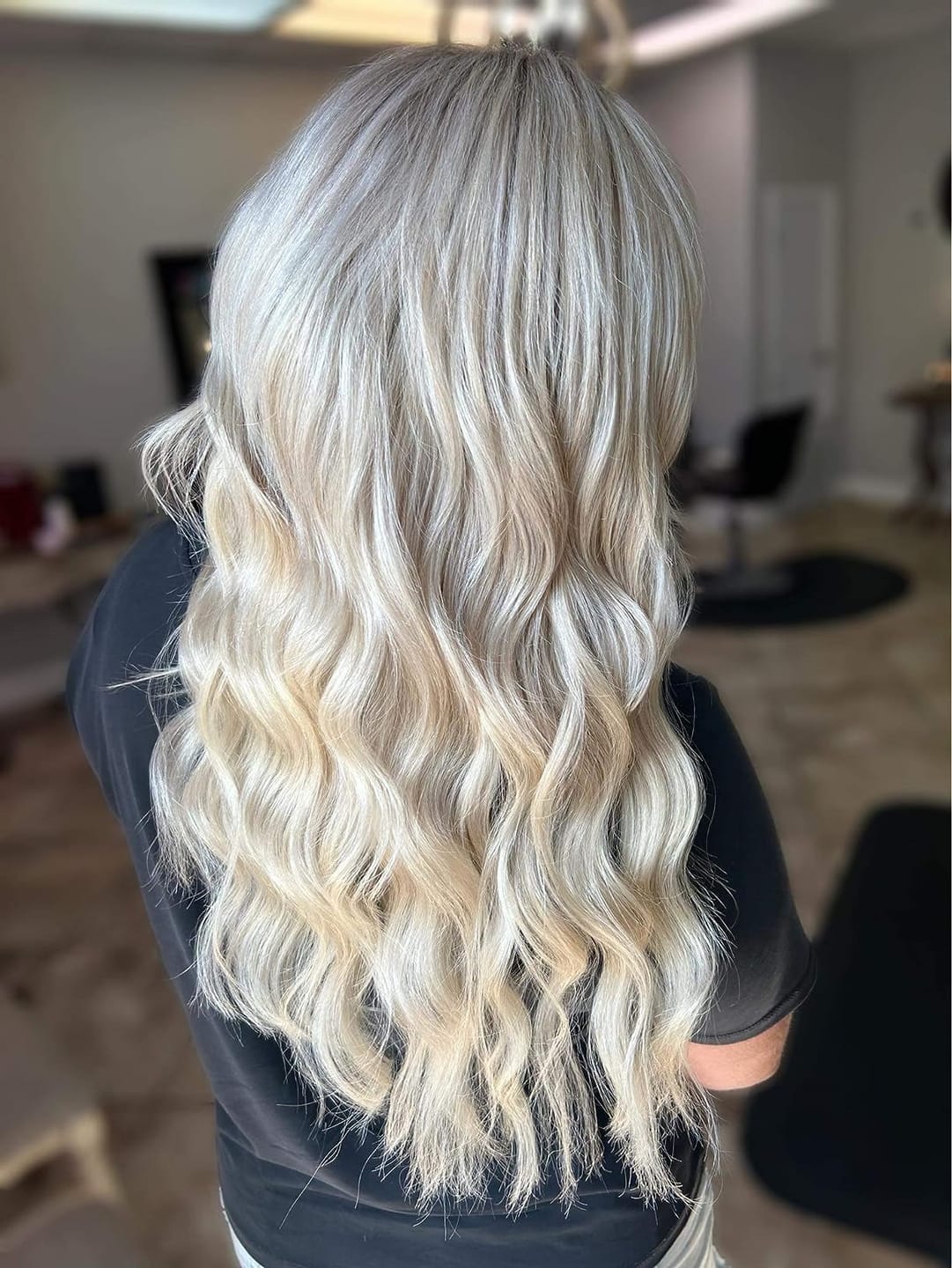 Customer photo review of Full Shine Sew In Hair Weft Bundles 100% Remy Human Hair Balayage (#18/22/60)