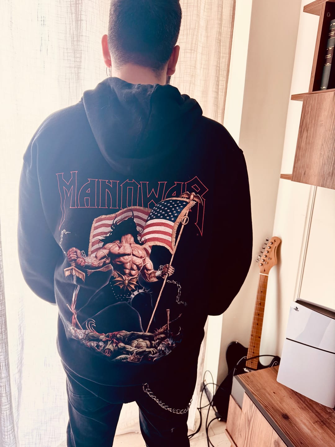 Customer photo review of MANOWAR ZIP HOODIE WARRIORS OF THE WORLD 2025