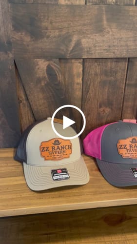Customer video review of Custom Leather Patch Hats Richardson 112 Laser Engraved